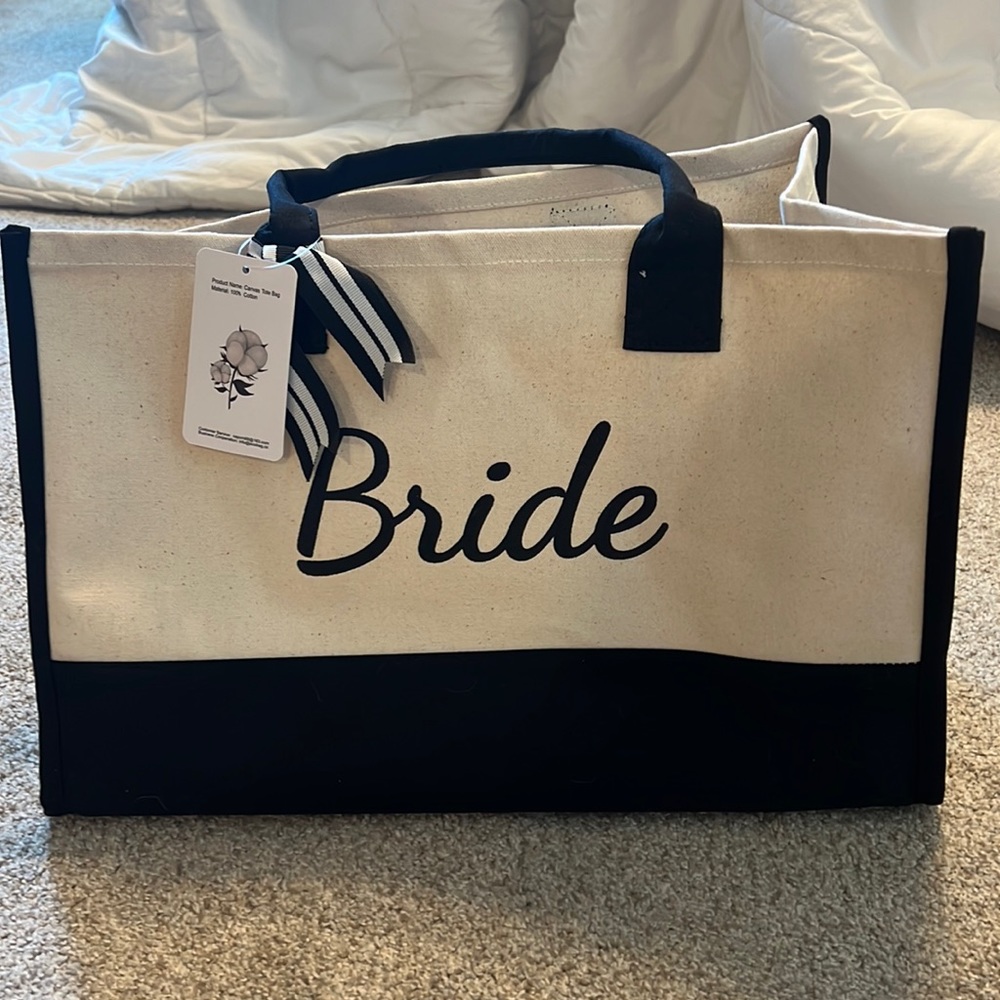 Bride canvas bag